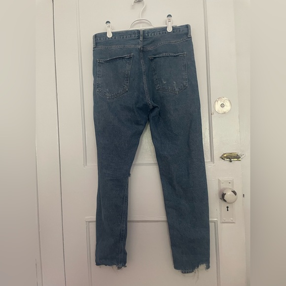 Agolde straight high rise ripped jeans. Size 28 - Picture 4 of 5